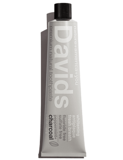 Davids Premium Toothpaste Whitening Antiplaque fresh breath / Natural Mint Charcoal 50g.