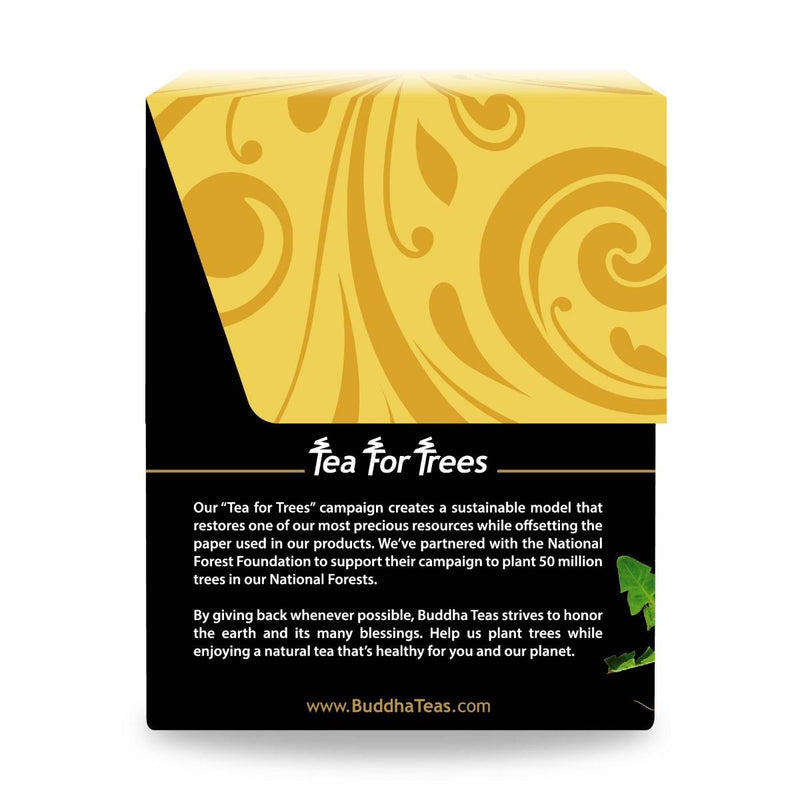 Buddha Teas Dandelion Root Tea Ancient Flavorful Healing Tonic for Optimum Welness 18 Tea Bags