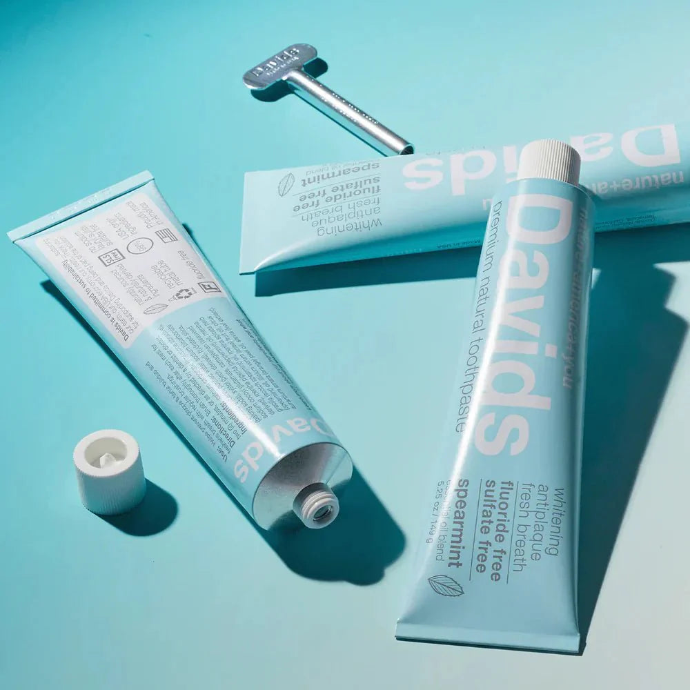 Davids Premium Whitening + Anti-plaque Toothpaste / Spearmint 149g