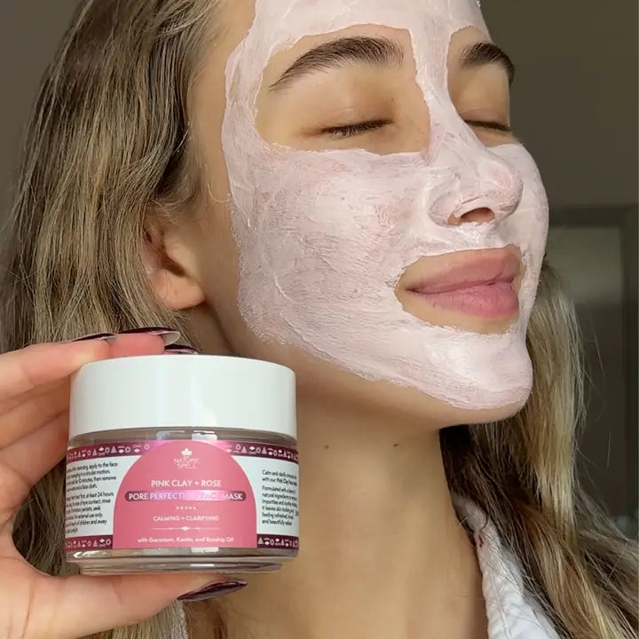 Nature Spell Pore Perfection Face Mask Pink Clay & Rose 100ML