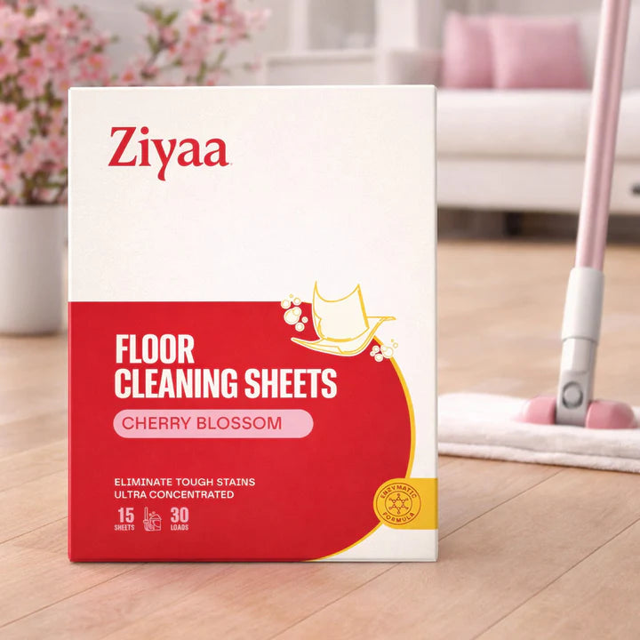 Ziyaa Floor Cleaning Sheets (Cherry Blossom) - 15pcs 30 Washes