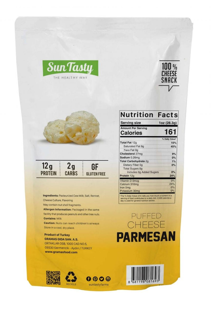 Sun Tasty Puffed Parmesan Cheese 56 G