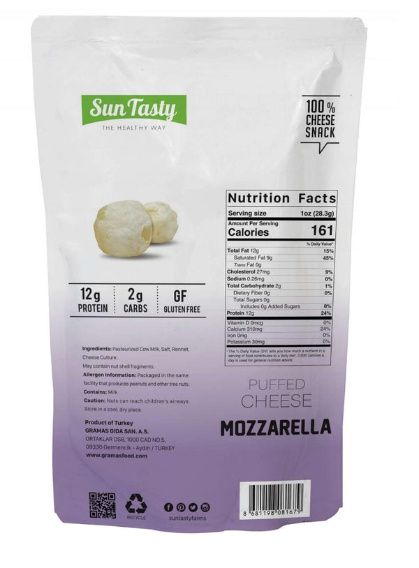 Sun Tasty Puffed Mozzarella Cheese 56 G