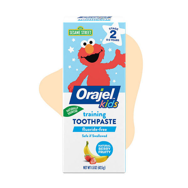 Orajel Kids Sesame Street Fluoride Free Training Toothpaste 0-3 Years 42.5 g