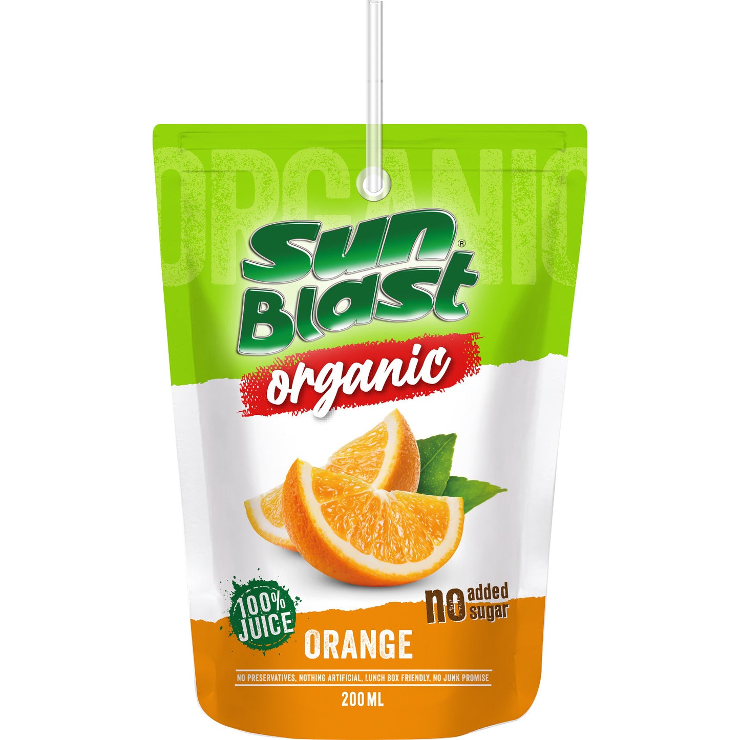 Sun Blast Organic Orange Juice 200ml
