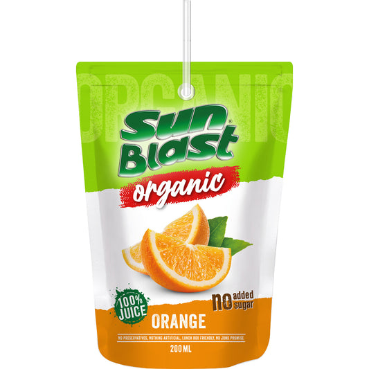 Sun Blast Organic Orange Juice 200ml