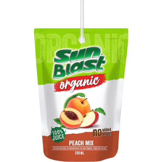 Sun Blast Organic Peach Mix 200ml
