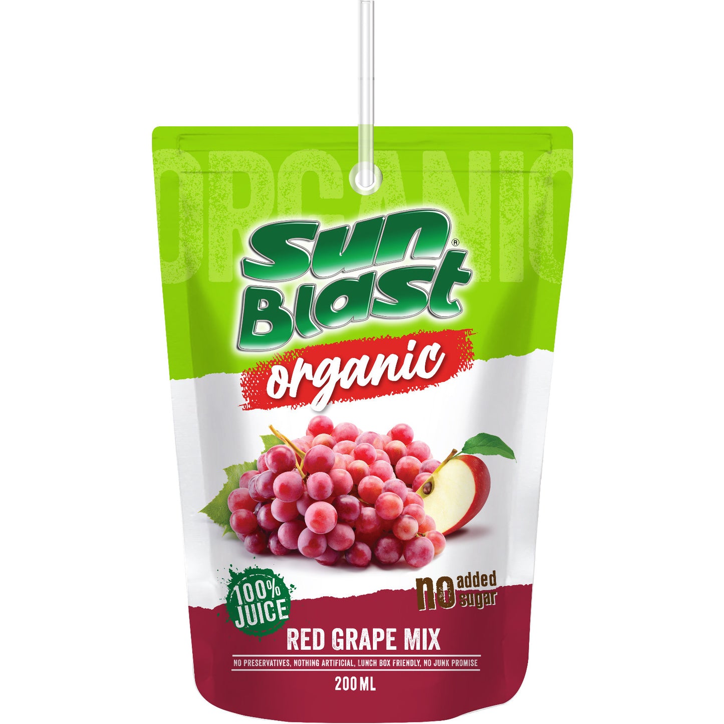 Sun Blast Organic Red Grape Mix 200ml