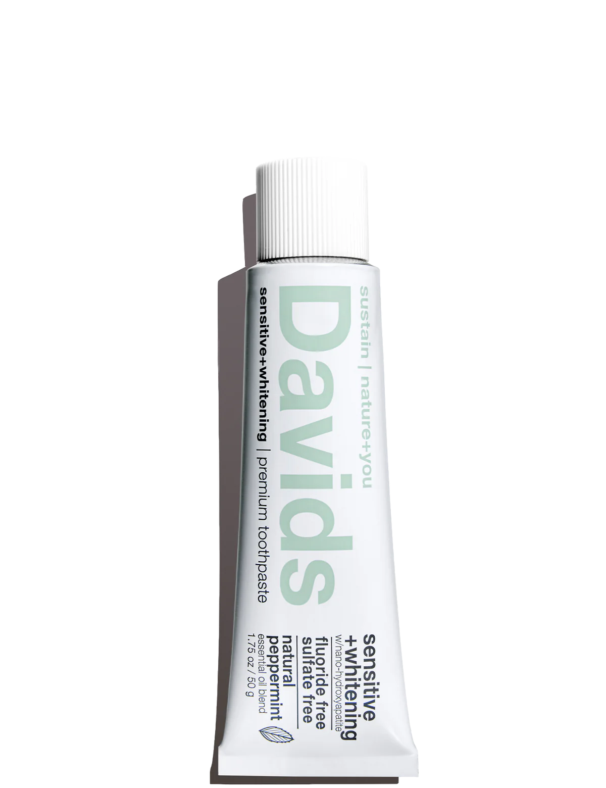 Davids Premium Toothpaste Sensitive Whitening Nano-Hydroxyapatite / Peppermint 50g
