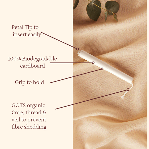 PLASTFREE 100% Organic Cardboard Applicator Tampons - Regular