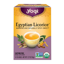 Yogi Tea Egyptian Licorice Warming and Naturally Spicy-Sweet 16 Tea bags