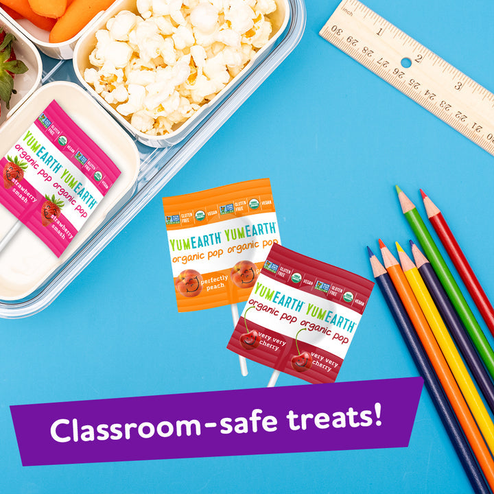 Yumearth Organic Pops No Artificial Dyes - Mixed Flavours 14 pops 87g