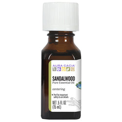 Aura Cacia Sandalwood Pure Essential Oils 0.5 fl oz (15 ML)