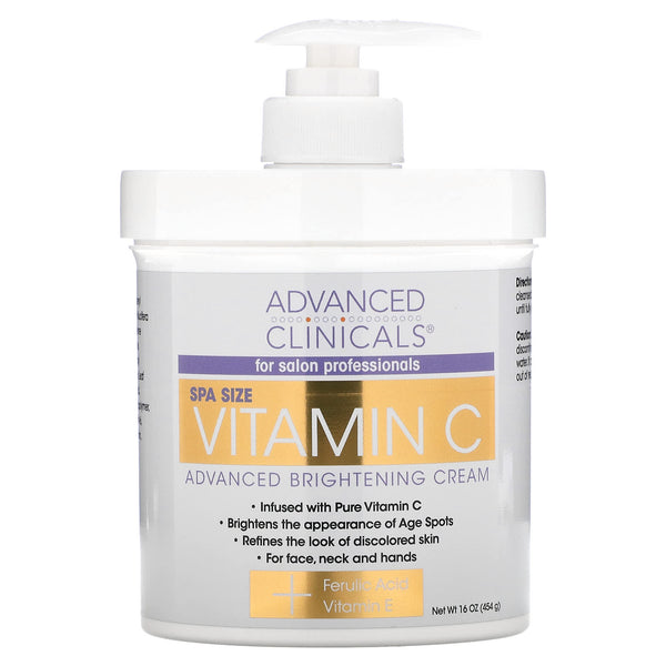 Advanced Clinicals Vitamin C, Advanced Brightening Cream,454g