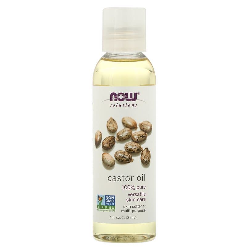 NOW Solutions Castor Oil 100% Pure Moisturizing Oil 118 ml