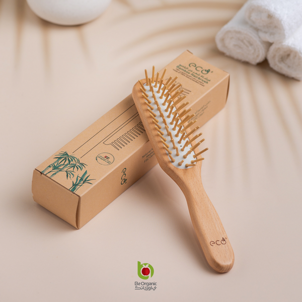 ECO2 Bamboo  Biodegradable Wooden Hair Brush