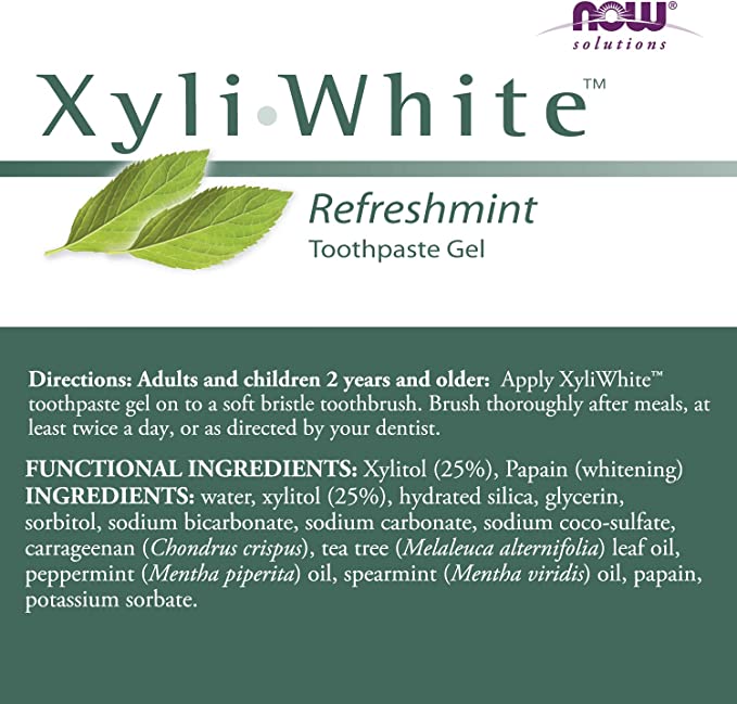 NOW Solutions Xyliwhite Refreshmint Toothpaste Gel 181G