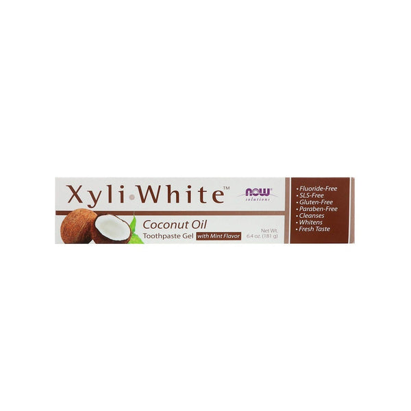 NOW Solutions Xyliwhite Coconut Oil Toothpaste Gel with mint 181G
