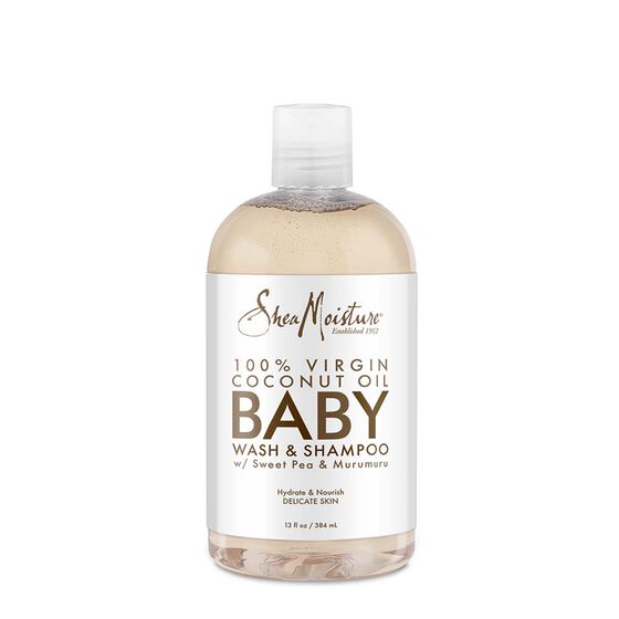 Shea Moisture 100% Virgin Coconut Oil Baby Wash & Shampoo 384 ML