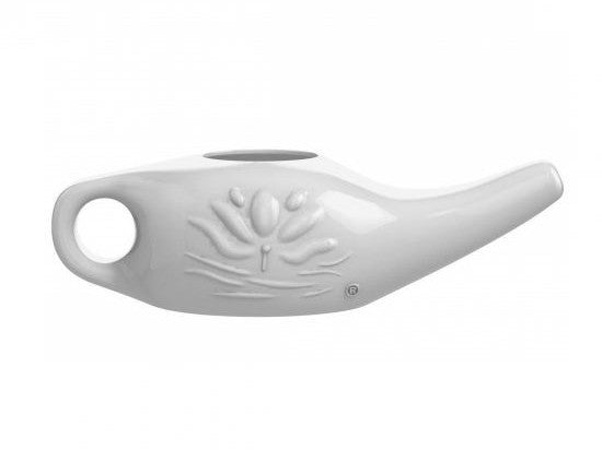 Mustadeem Ceramic Neti Pot for Nasal Cleansing