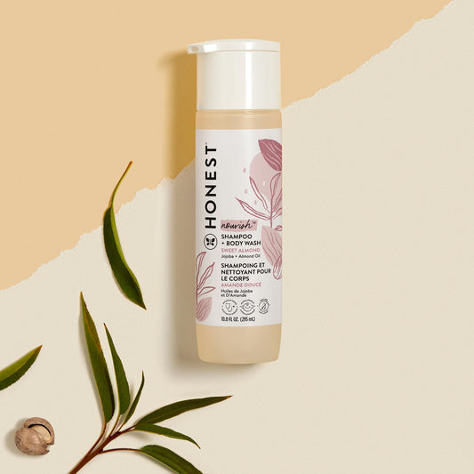 Honest Nourish Shampoo & Body Wash Sweet Almond Jojoba + Almond Oil 295 ML