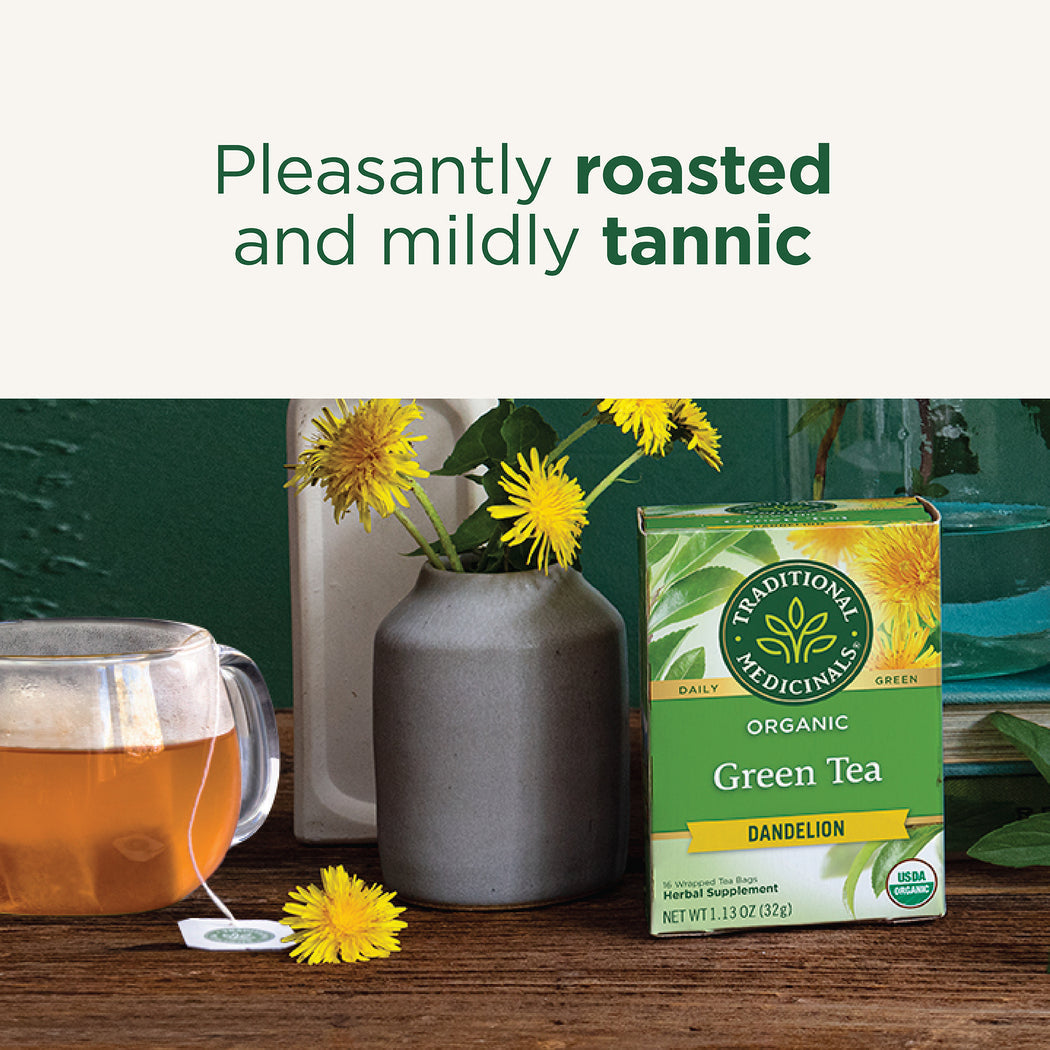 Traditional Medicinals Organic Green Tea Dandelion 32G