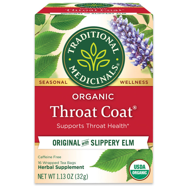 Traditional Medicinals Organic Throat Coat Original with Slippery ELM 32G