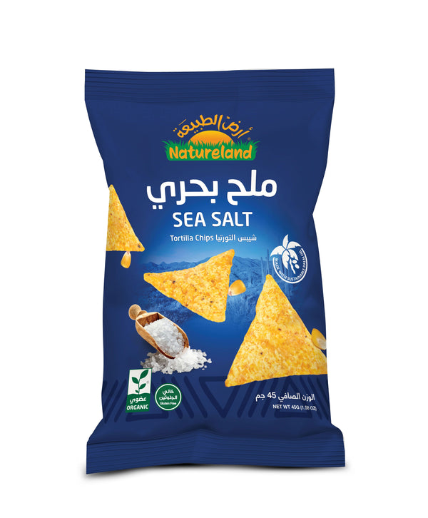 Natureland Tortilla Chips - Sea Salt 45 G