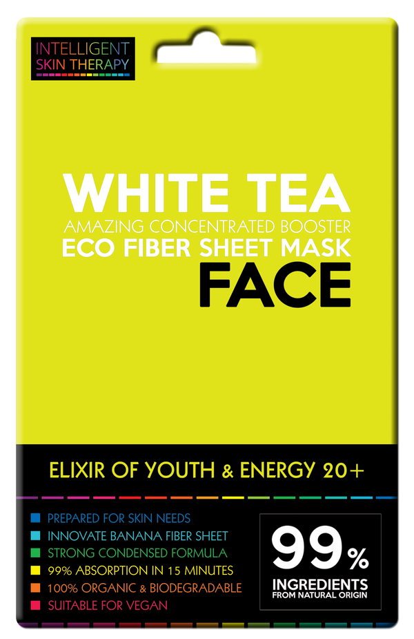ELIXIR OF YOUTH & ENERGY 20+ WHITE TEA ECO FABRIC BOOSTER FACE MASK