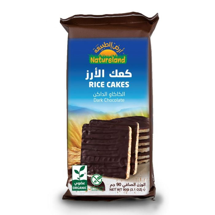 Natureland Rice Cakes Dark Chocolate 90 G