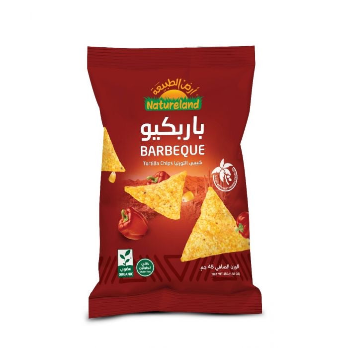 Natureland Tortilla Chips - BBQ 45 G