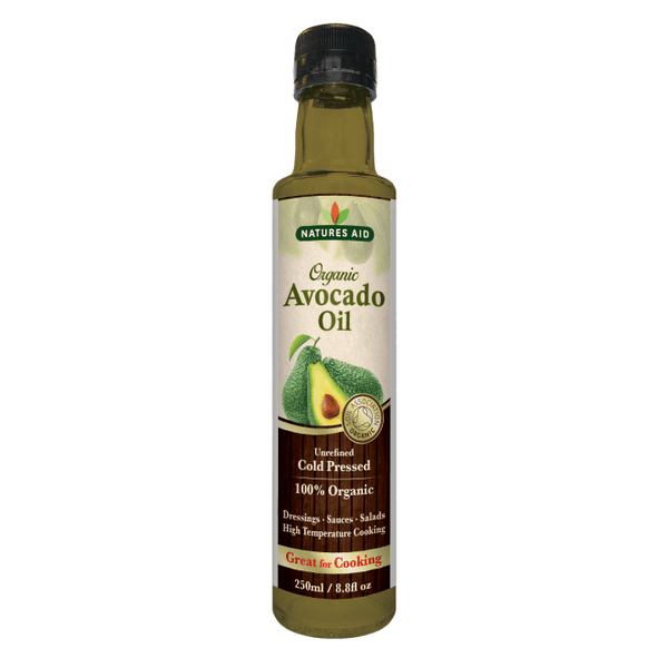 Natures Aid Organic Avocado Oil Cold Pressed 100% organic 250 ML