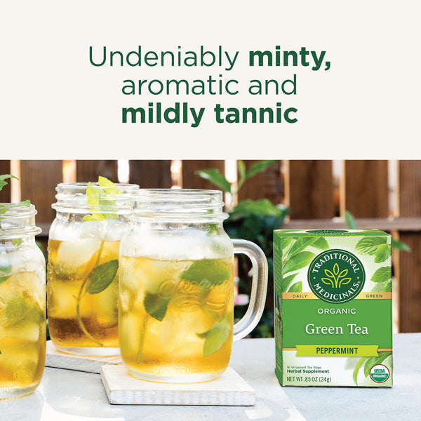 Traditional Medicinals Organic Green Tea Peppermint 24G
