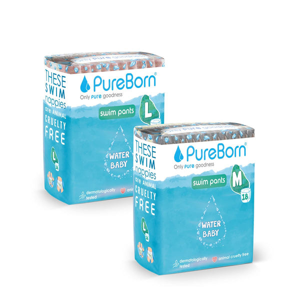 PureBorn Swim Pants - Large (9-18kg) - Pack Of 18