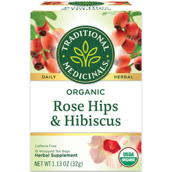 Traditional Medicinals Organic Rose Hips with Hibiscus 32G
