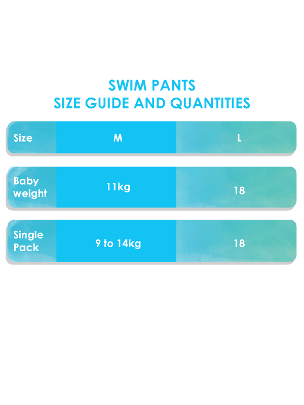 PureBorn Swim Pants - Large (9-18kg) - Pack Of 18