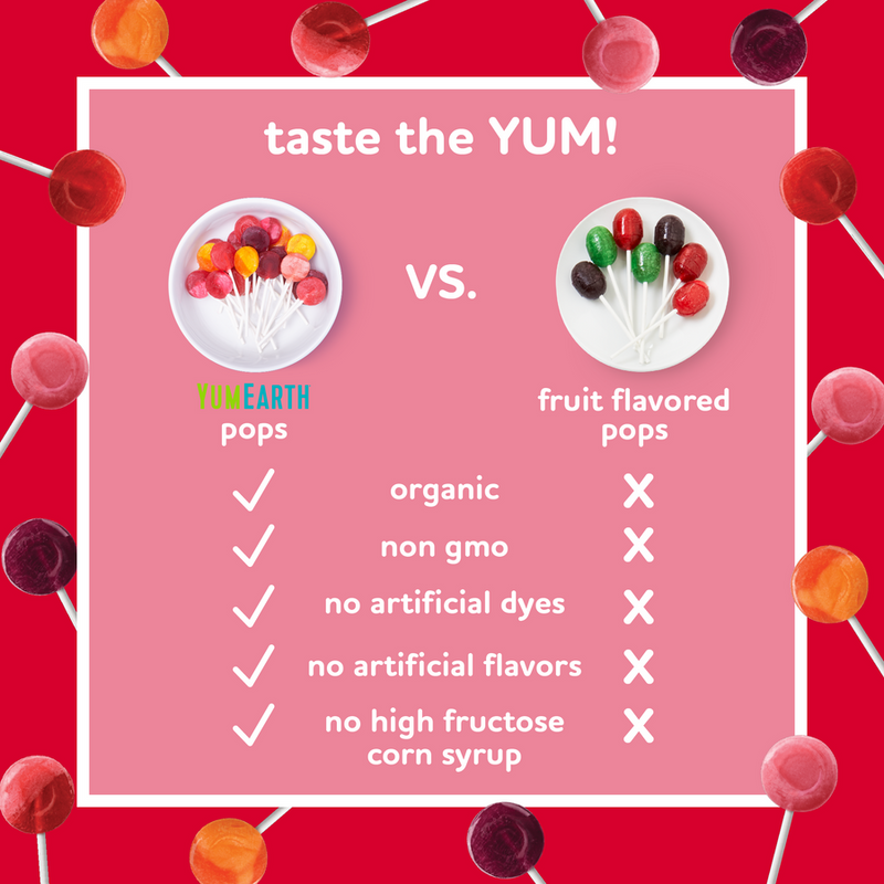 Yumearth Organic pops No Artificial - Strawberry - 14 pops