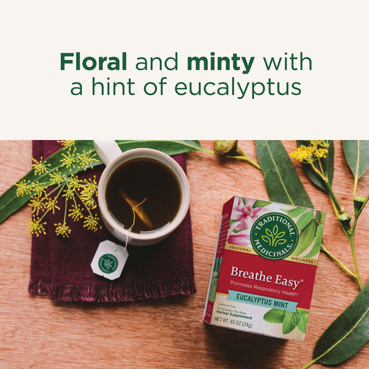 Traditional Medicinals Organic Breathe Easy Eucalytus Mint 24G